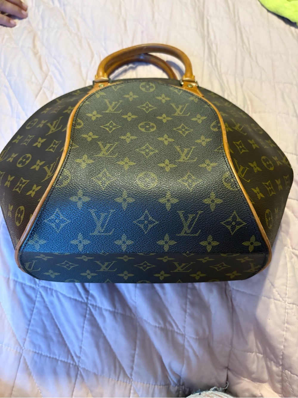 Louis Vuitton Ellipse MM Discontinued Vintage Classic Monogram Hand Bag WITH COA - Picture 11 of 16